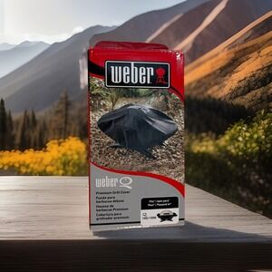 Weber 7110 Premium Grill Cover for Q 100 & Q 1000 Series Gas Grills